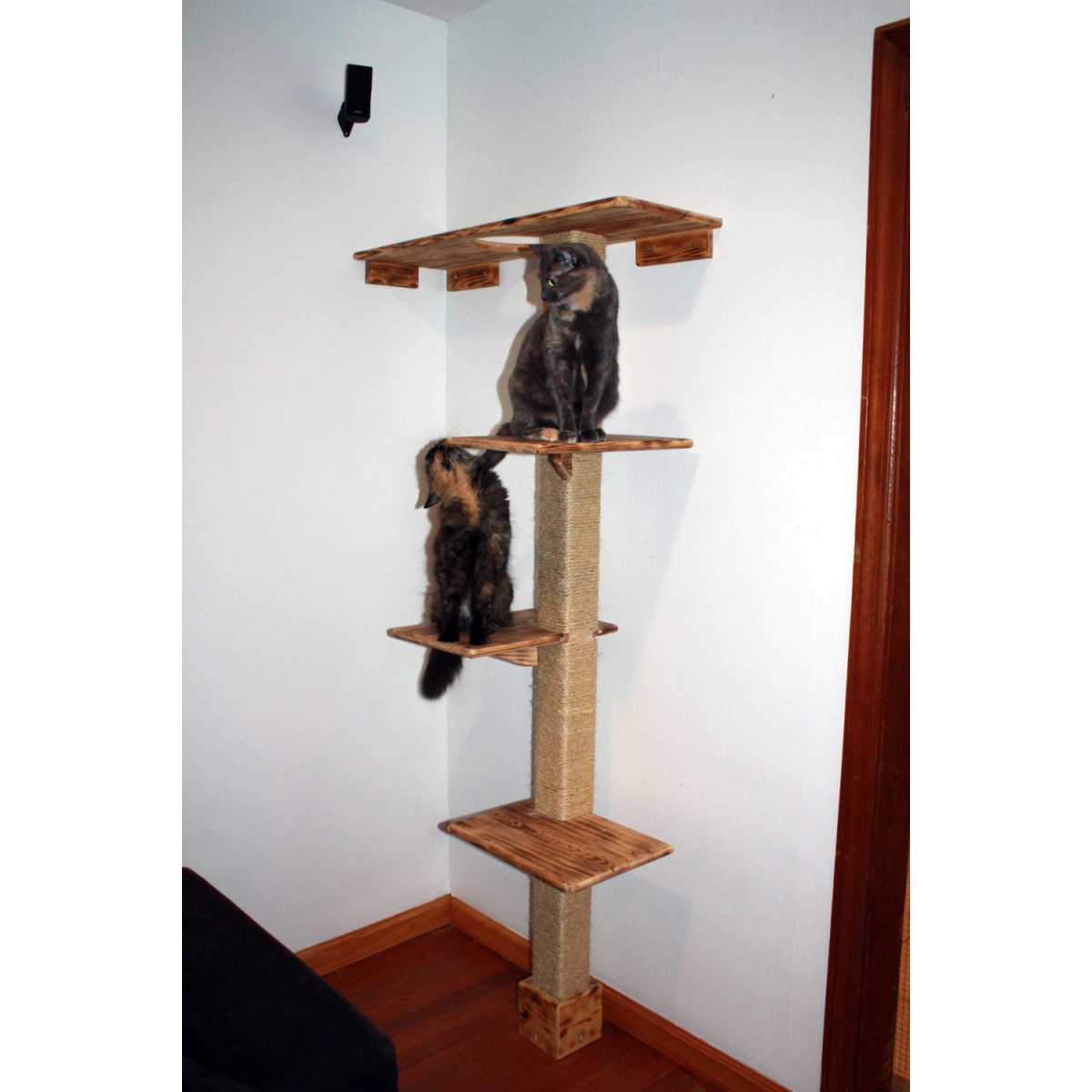 Deluxe Floor and Wall Kitty Cat Climbing  Structure 