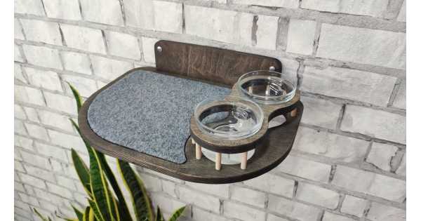 Wall mounted pet discount feeder