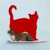 Cat Silhouette Cat Shelf - Prance