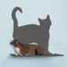 Cat Silhouette Cat Shelf - Prance