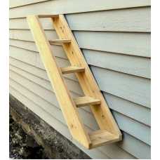 Outdoor Cedar Cat Wall System: Stair / Ladder - FIVE STEPS - FLASH SALE ONE ONLY