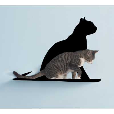 Cat Silhouette Cat Shelf - Gaze